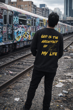 Load image into Gallery viewer, “God is the architect of my life” oversized long sleeve