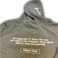 Load image into Gallery viewer, &quot;But God.&quot; Hooded Sweater Dress
